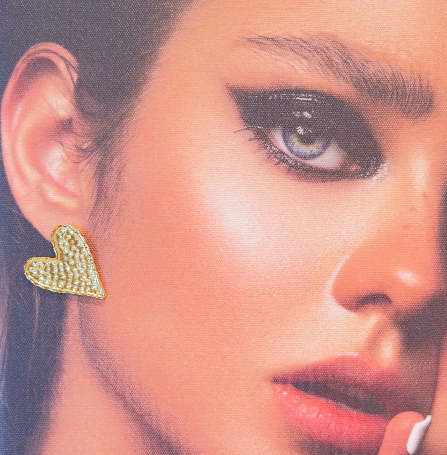 Boucles d’oreilles Dubrovnik en acier inoxydable doré.