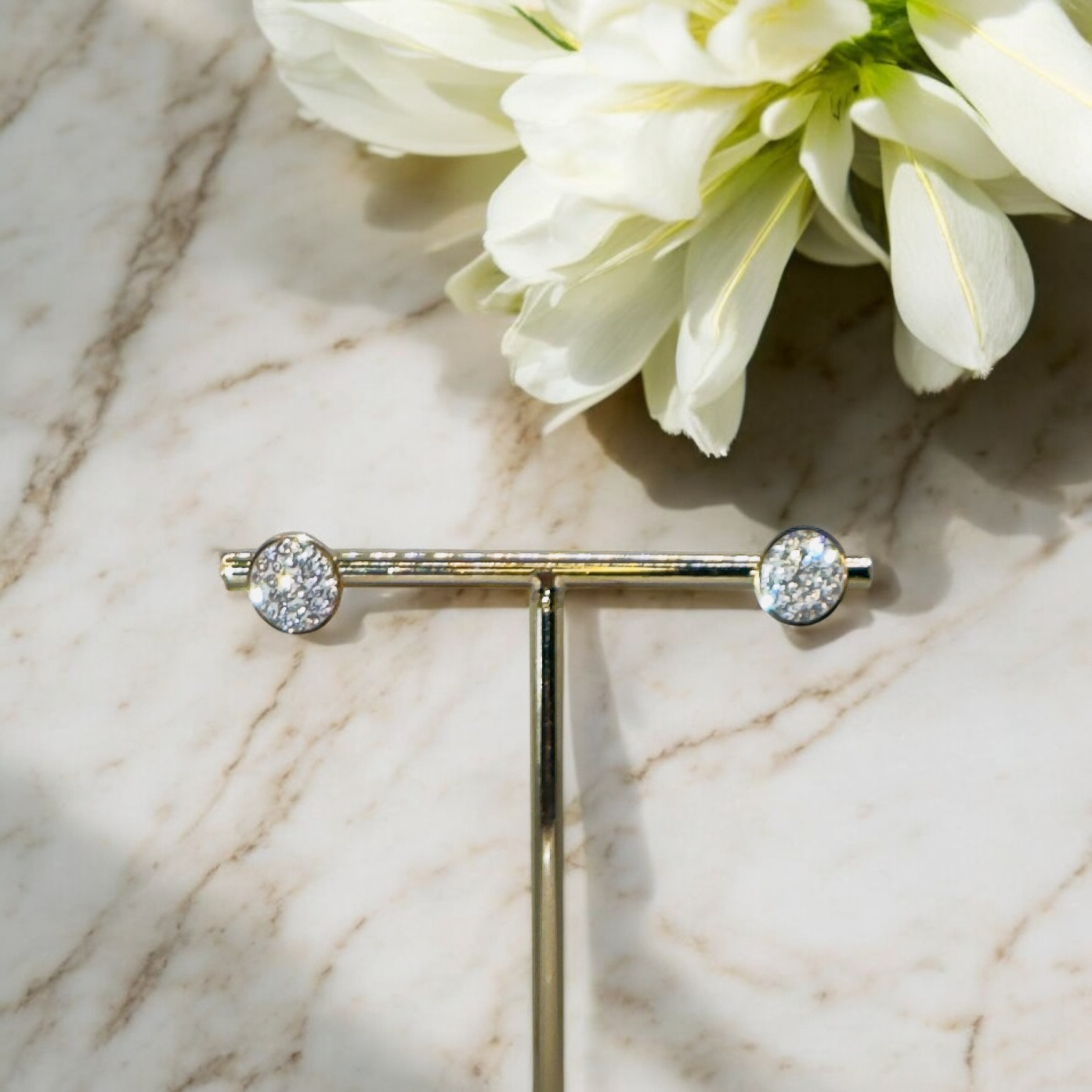 Boucles d’oreilles du coffret Brésil en acier inoxydable doré.