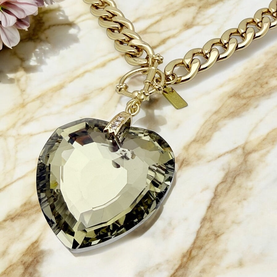 Collier Long Beach en laiton doré