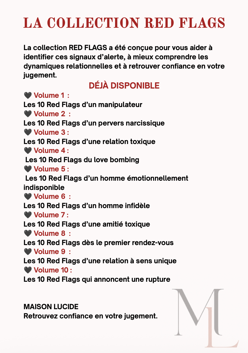 E-Book Le 10 Red Flag d'un Pervers Narcissique