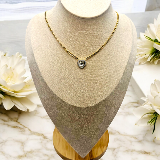 Collier Leiria ajustable en acier inoxydable doré. 