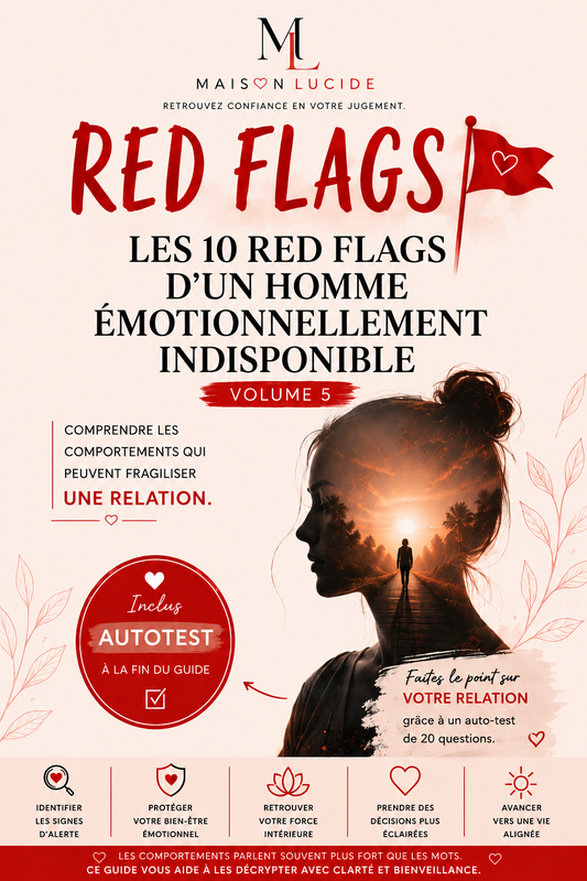 E-Book Le 10 Red Flag d'un Homme Émotionnellement Indisponible - Hinahya Bijoux