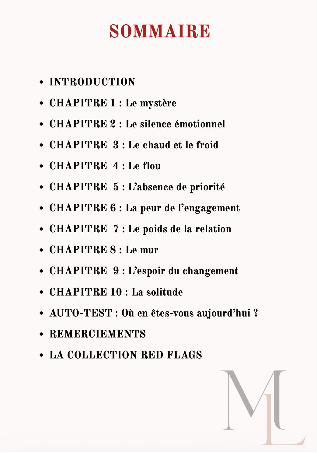 E-Book Le 10 Red Flag d'un Homme Émotionnellement Indisponible
