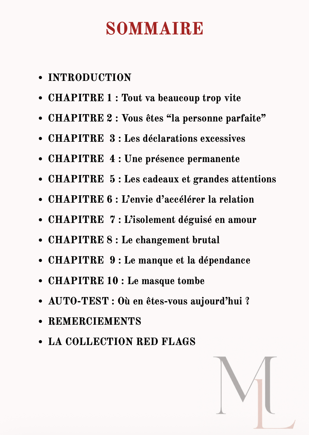 E-Book Le 10 Red Flag du Love Bombing