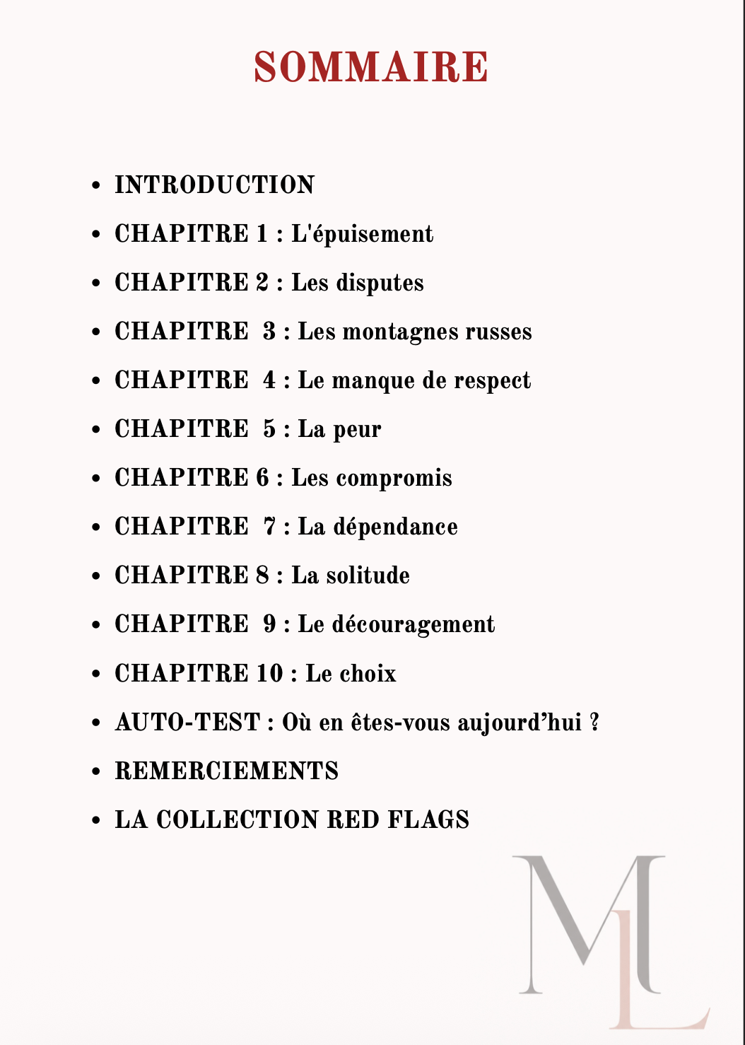 E-Book Le 10 Red Flag d'une Relation Toxique