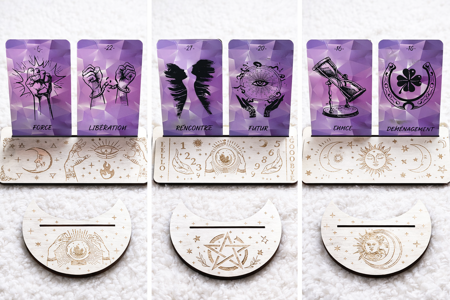 Support Cartes de Tarot 